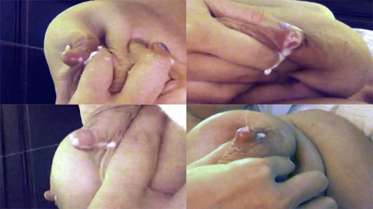 Milk SoWell Hand Expressing Extreme Closeup Breast Milk For Men